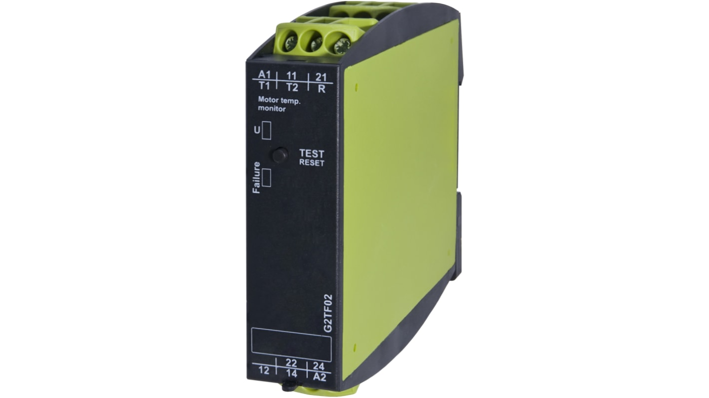 Tele Temperature Monitoring Relay, 1 Phase, DPDT, DIN Rail