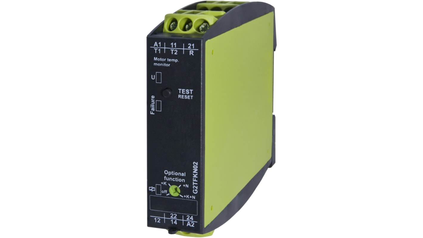 Tele Temperature Monitoring Relay, 1 Phase, DPDT, DIN Rail