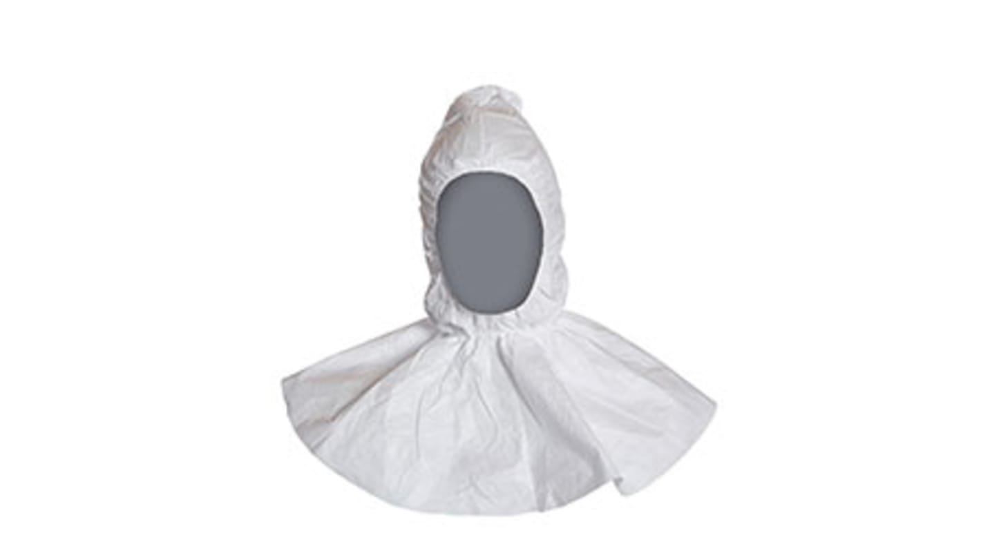 DuPont D13395804 White Yes Tyvek Protective Hood, Resistant to Water-Based Liquids