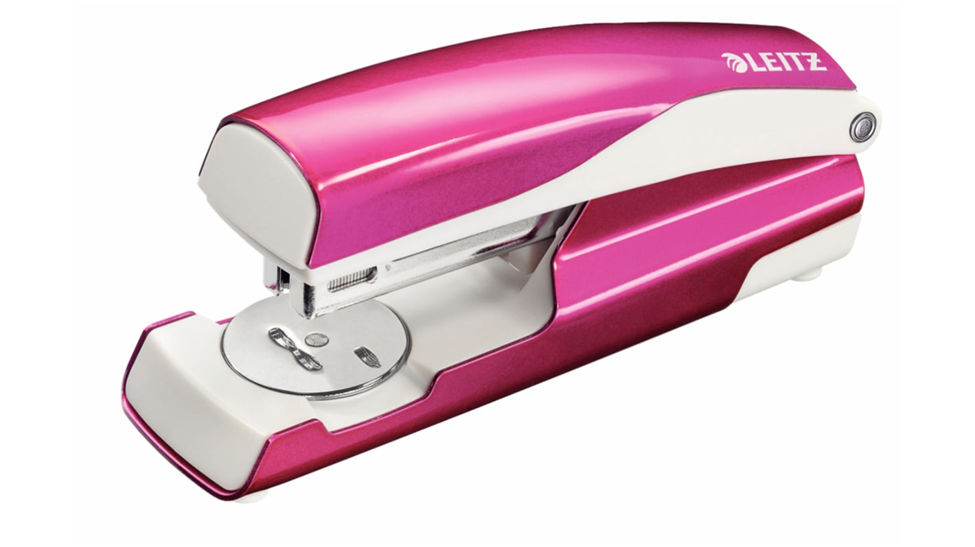 Leitz NeXXt Series WOW Half Strip Stapler, 30 Sheet Capacity, 24/6 mm, 26/6 mm, Leitz Power Performance P3 Staple Size