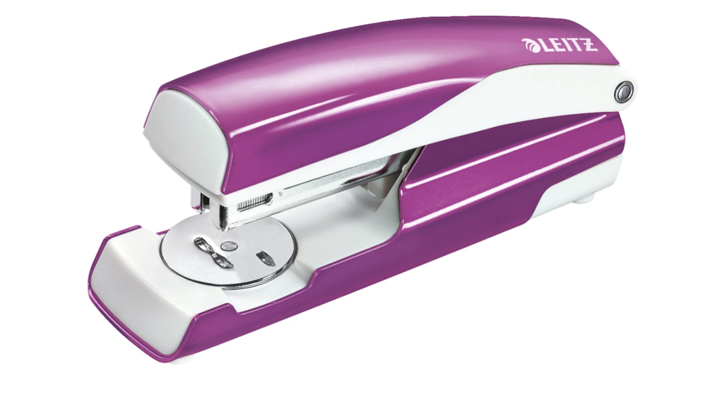 Leitz NeXXt Series WOW Half Strip Stapler, 30 Sheet Capacity, 24/6 mm, 26/6 mm, Leitz Power Performance P3 Staple Size