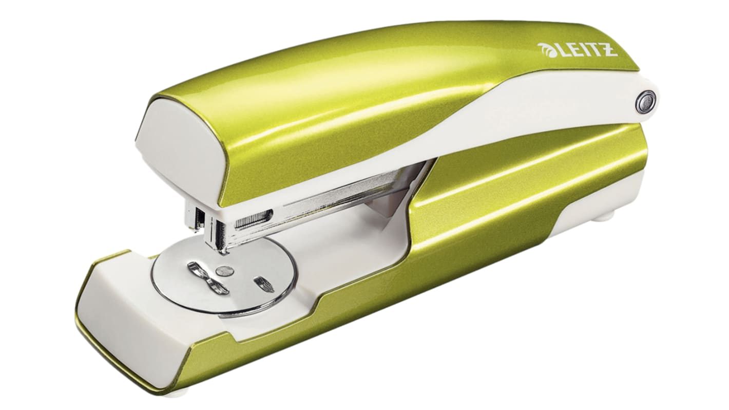 Leitz NeXXt Series WOW Half Strip Stapler, 30 Sheet Capacity, 24/6 mm, 26/6 mm, Leitz Power Performance P3 Staple Size