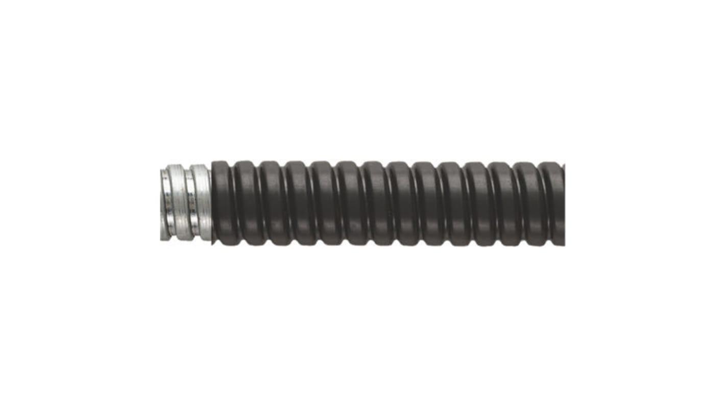 Flexicon Flexible Conduit, 50mm Nominal Diameter, Steel, Black