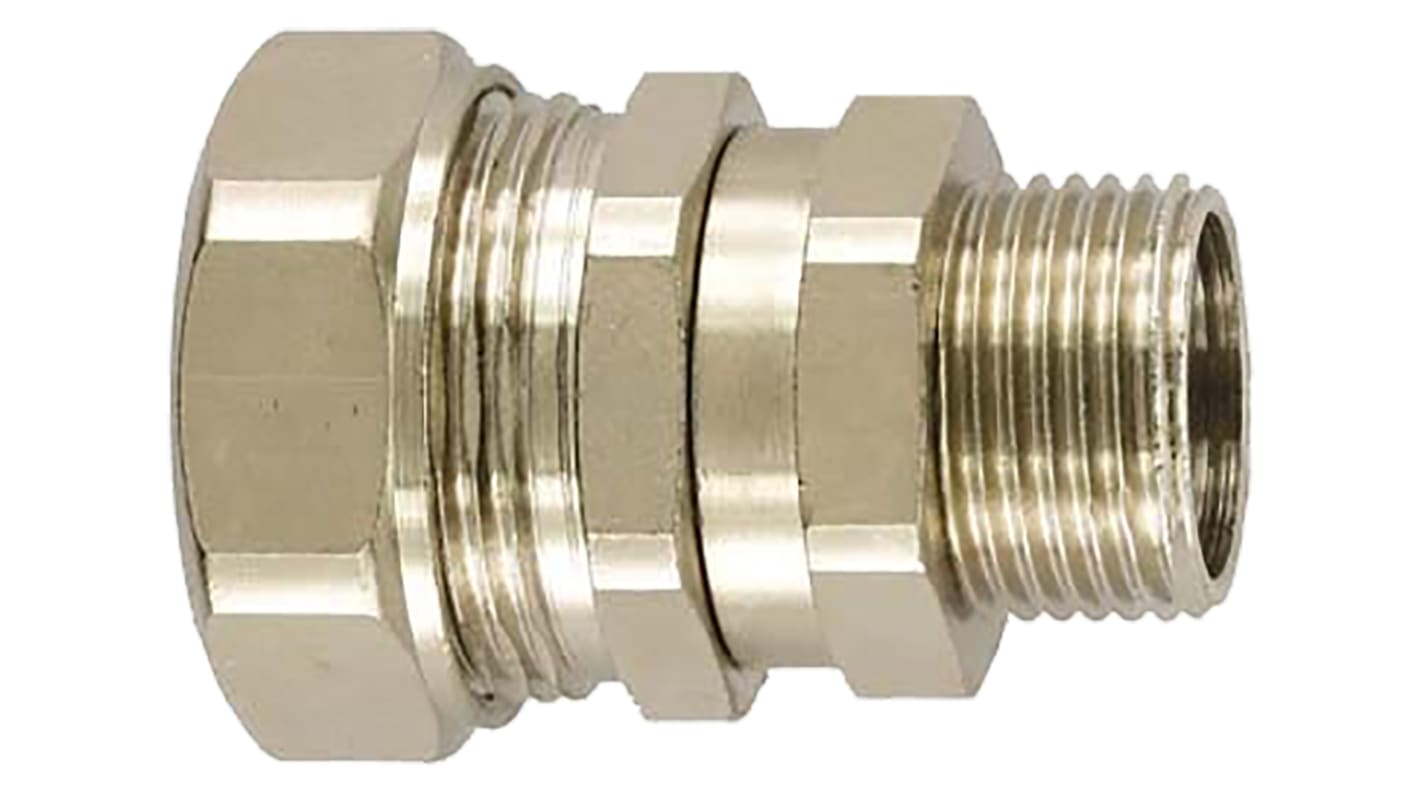 Raccordo per cavi Flexicon FSU32-M32-CSS FSU CSS in Ottone Nickelato, filetto M32, 32mm, protezione IP65