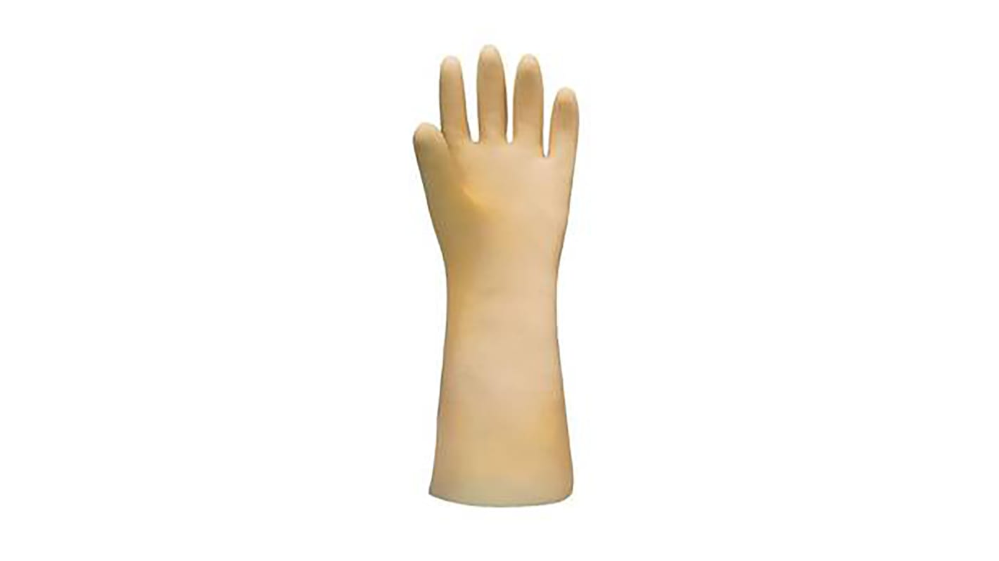 Mapa Spontex Trionic Beige Chemical Resistant Work Gloves, Size 10, Large, Latex Coating