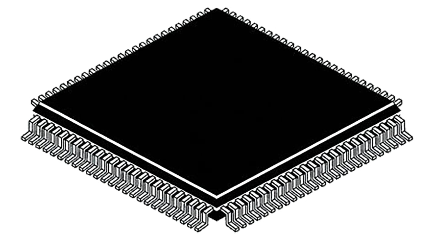 Infineon XMC4000单片机, Cortex M4内核, 100针, LQFP, 最大120MHz, 512 kB 闪存, 80 kB RAM, XMC4400F100K512BAXQMA1