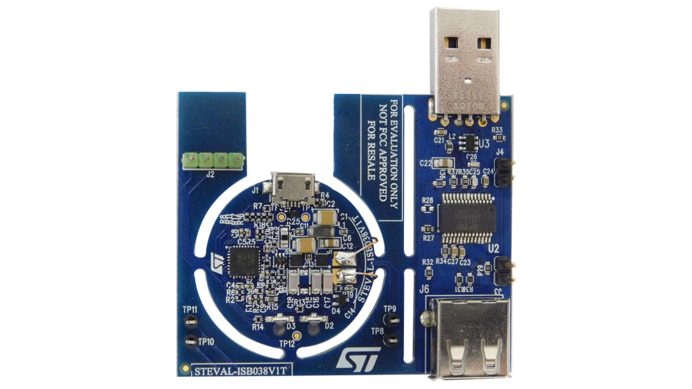 STMicroelectronics Evaluation Boards Wireless Power Receiver for STEVAL-ISB038V1T for STWBC-WA