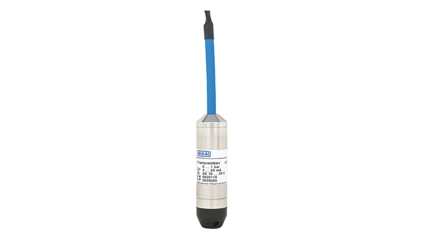 WIKA 压力传感器, 0psi→8.5psi, 0.5 %精度, 模拟输出, -10°C→+50°C, IP68, LS-10系列