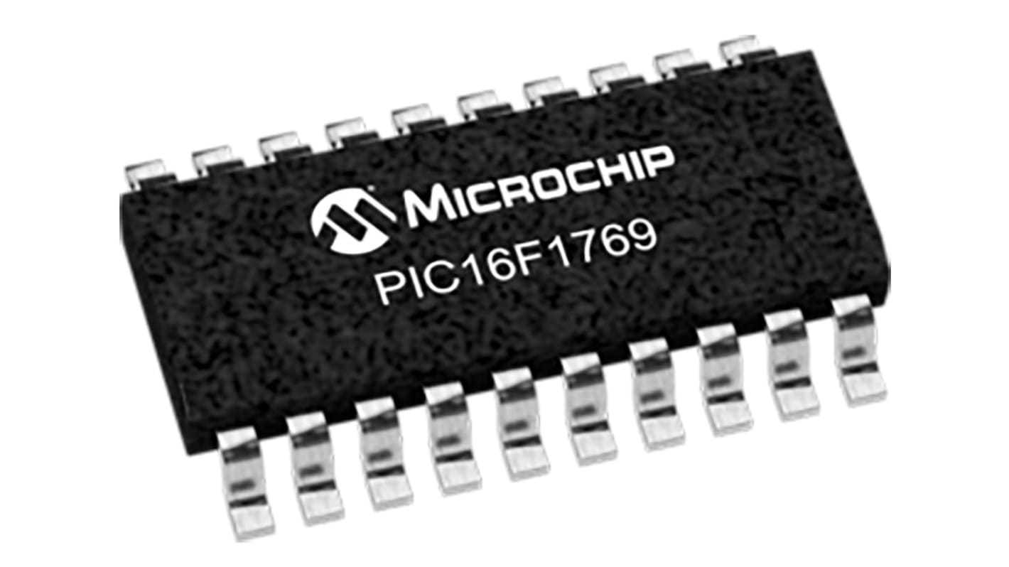 Microchip PIC16单片机, PIC内核, 20针, SOIC, 最大16MHz, 14 kB 闪存, 1.024 kB RAM
