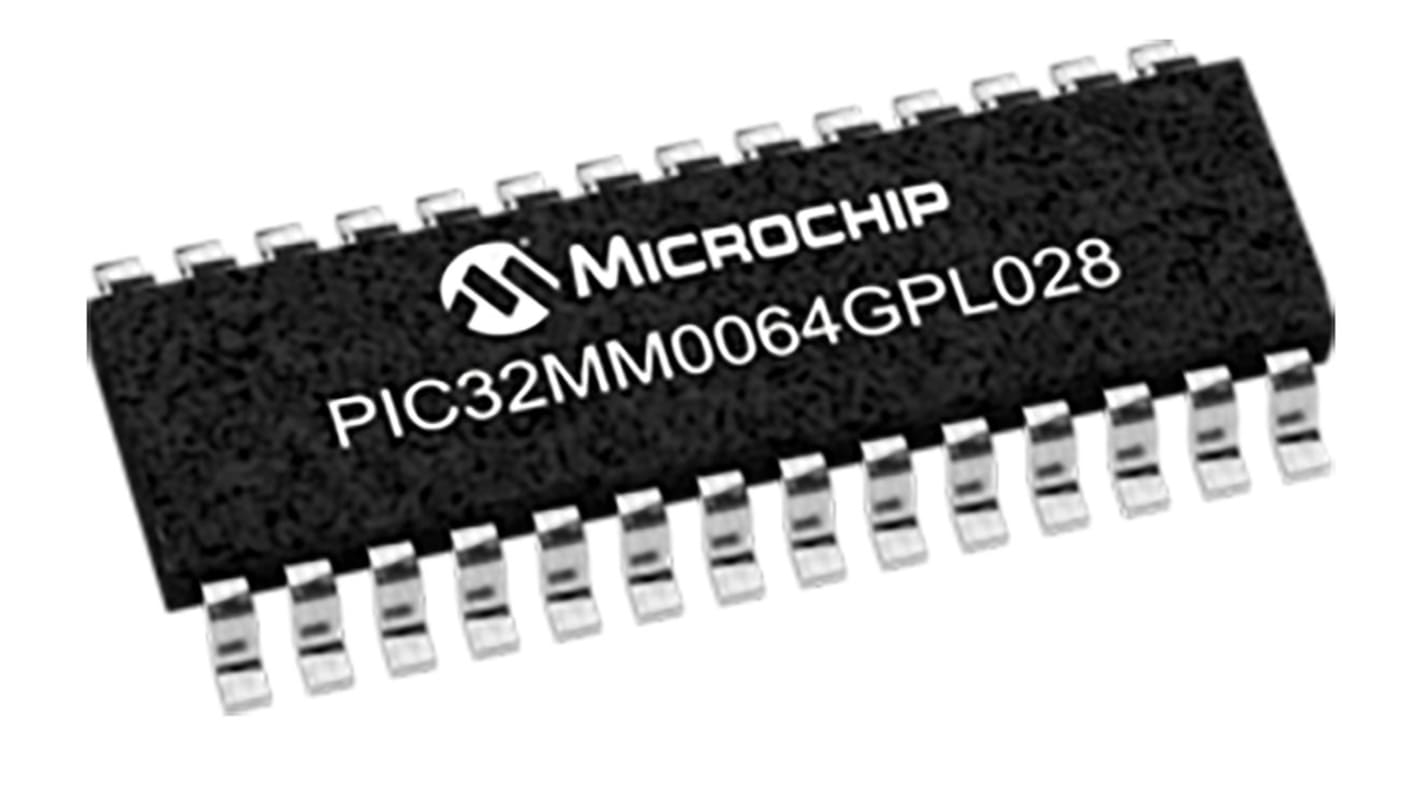 Microchip マイコン, PIC, 25MHz, 64 kB, フラッシュ, 28-Pin SOIC