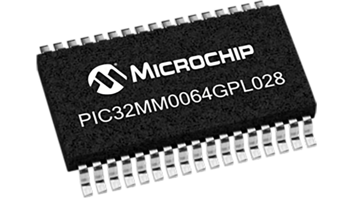 Microchip マイコン, PIC, 25MHz, 64 kB, フラッシュ, 28-Pin SSOP