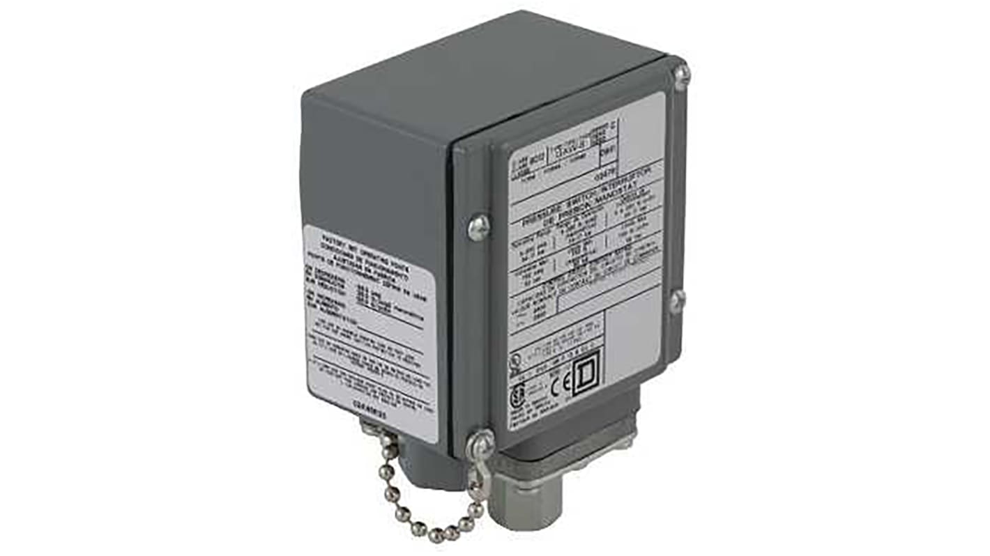 Telemecanique Sensors 圧力スイッチ, 差動, 250 (Decreasing) psi, 49 (Differential) psi, SPDT-NO / NC, 9012GAW6