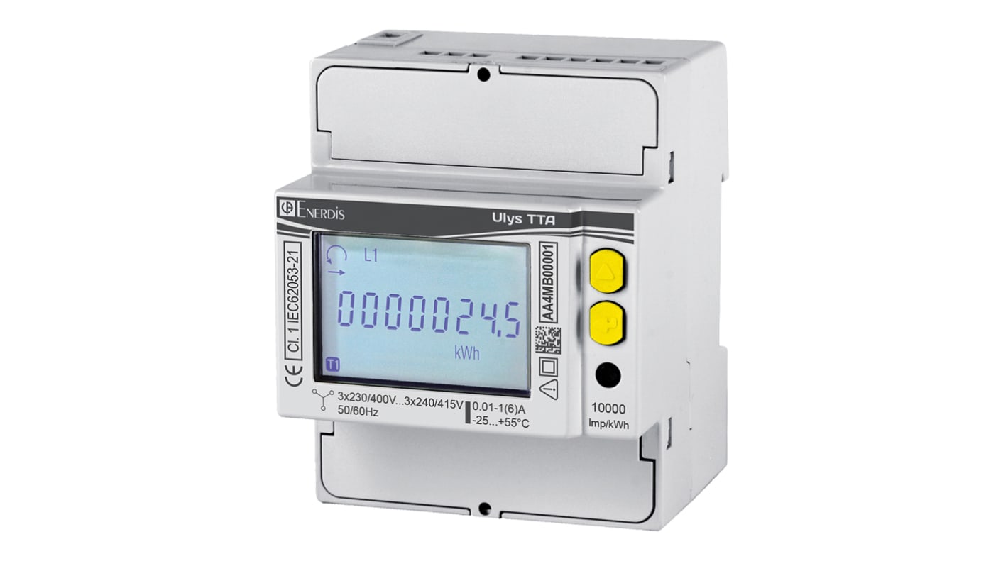 Contatore di energia Chauvin Arnoux Energy, ULYS, 3 fasi, display LCD a 8 cifre