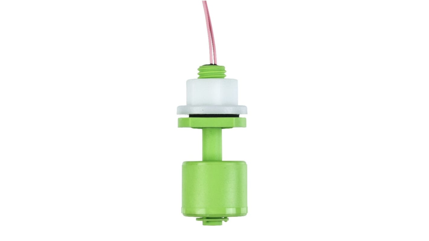 Sensata Cynergy3 RSF50 Series Vertical Polyvinylidene Fluoride Float Switch, Float, 1m Cable, NO/NC, 240V ac Max, 120V