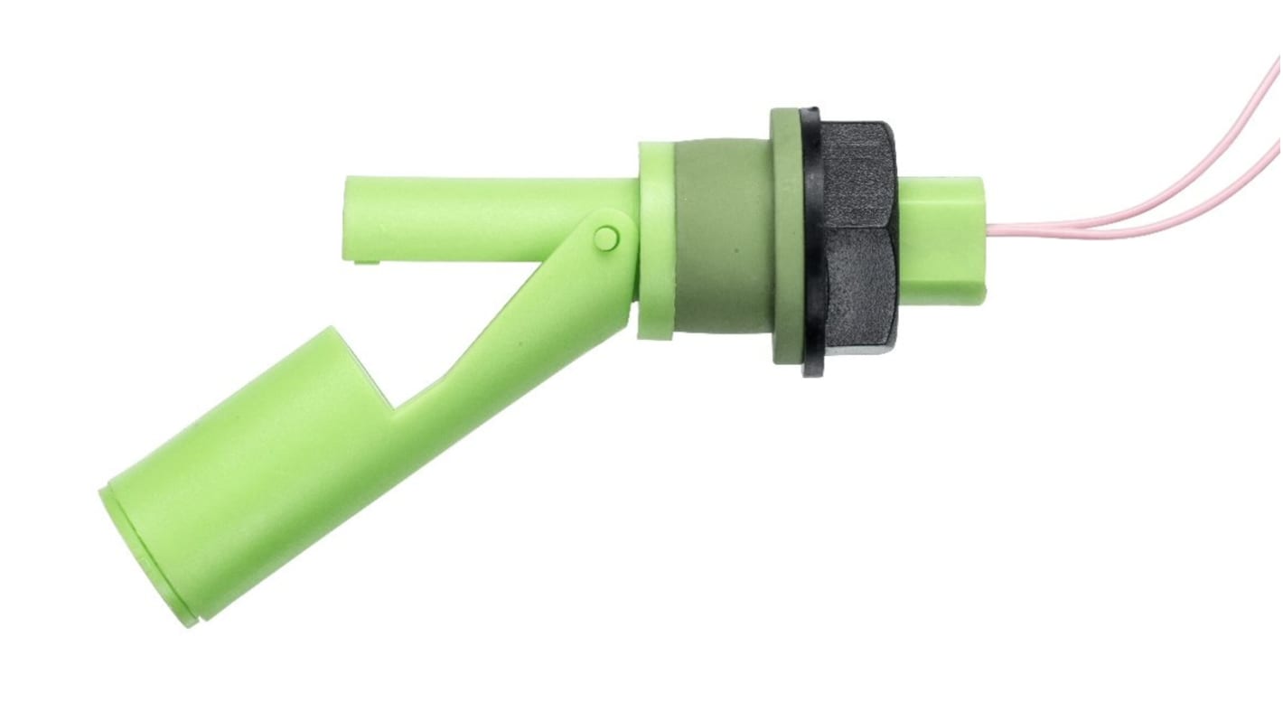 Sensata Cynergy3 RSF70 Series Horizontal Polyvinylidene Fluoride Float Switch, Float, 1m Cable, NO/NC, 240V ac Max,
