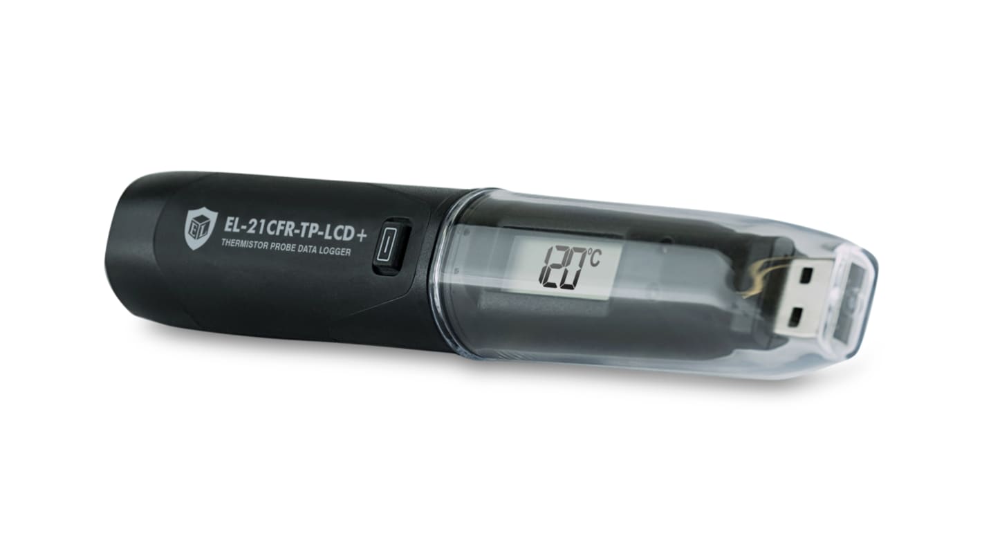 Lascar EL-21CFR-TP-LCD+ Temperature Data Logger, USB, 1 Input Channel(s)