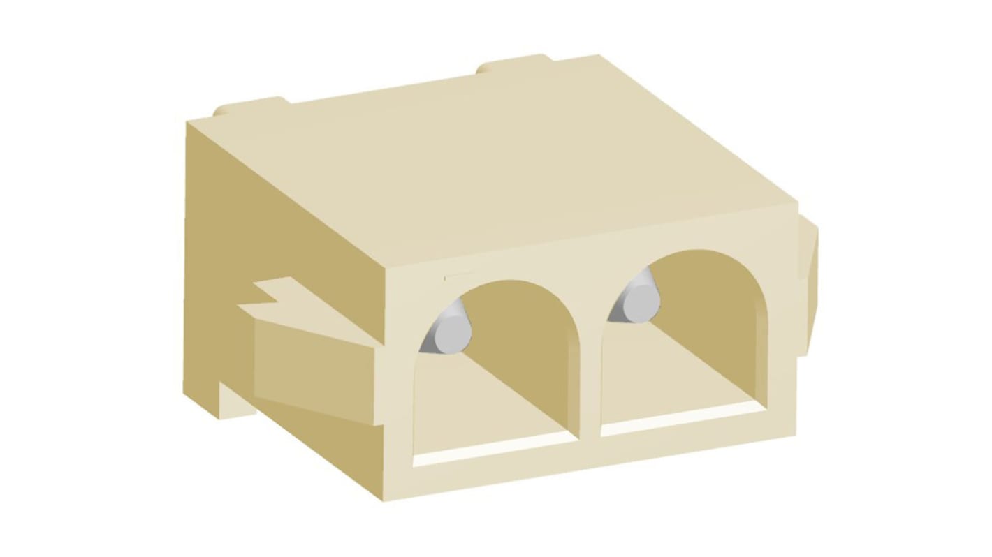 TE Connectivity Universal MATE-N-LOK Leiterplatten-Stiftleiste gerade, 2-polig / 1-reihig, Raster 6.35mm,