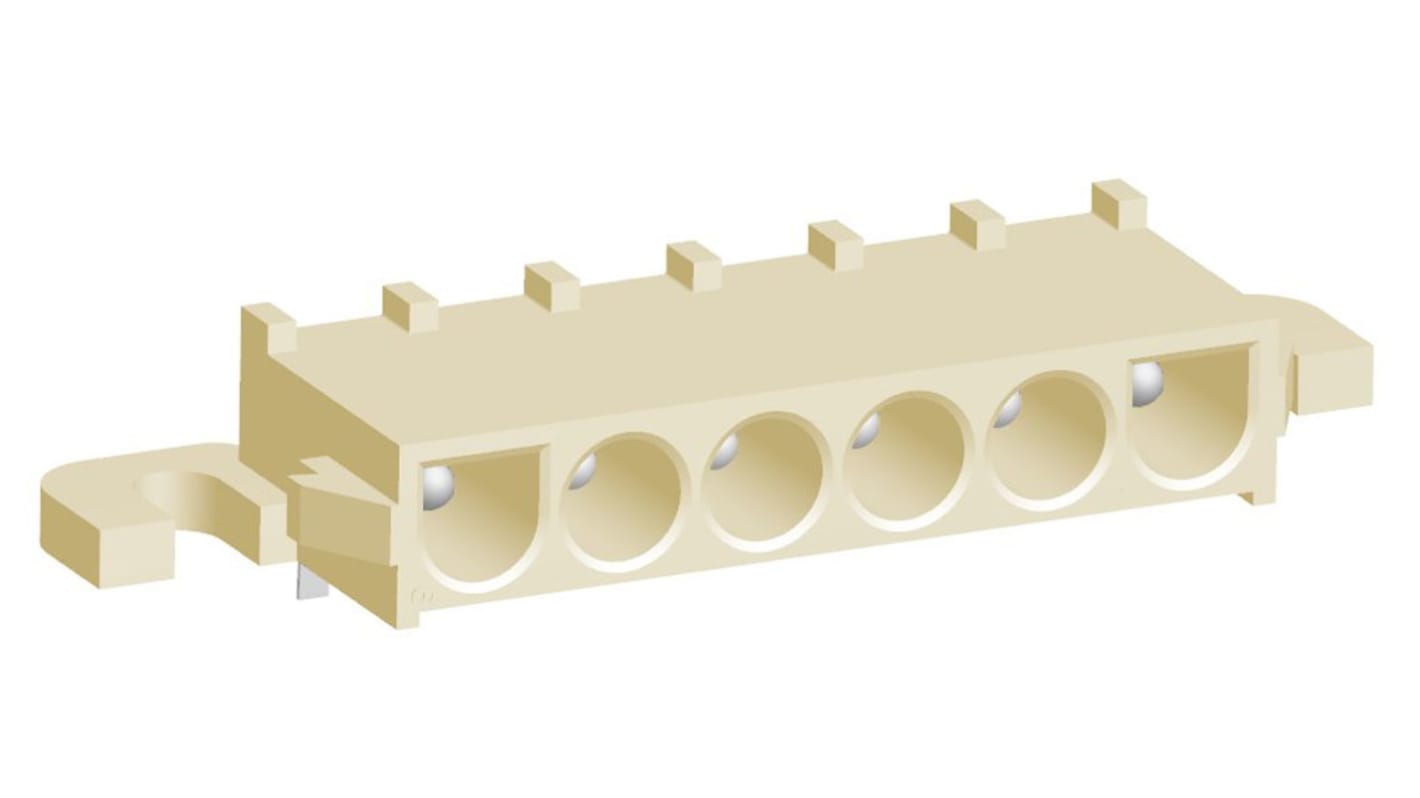 Wtyk PCB 6-pinowe raster: 6.35mm -rzędowe TE Connectivity Przewlekany 19.0A 600.0 V.
