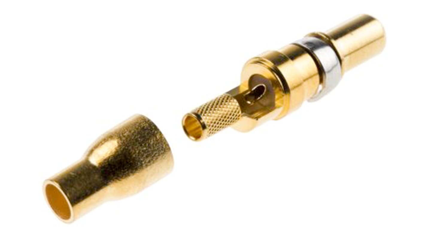 FCT from Molex, 173112 Series, Male Solder D-Sub Connector Coaxial Contact, Gold over Nickel Coaxial, RG179 B/U