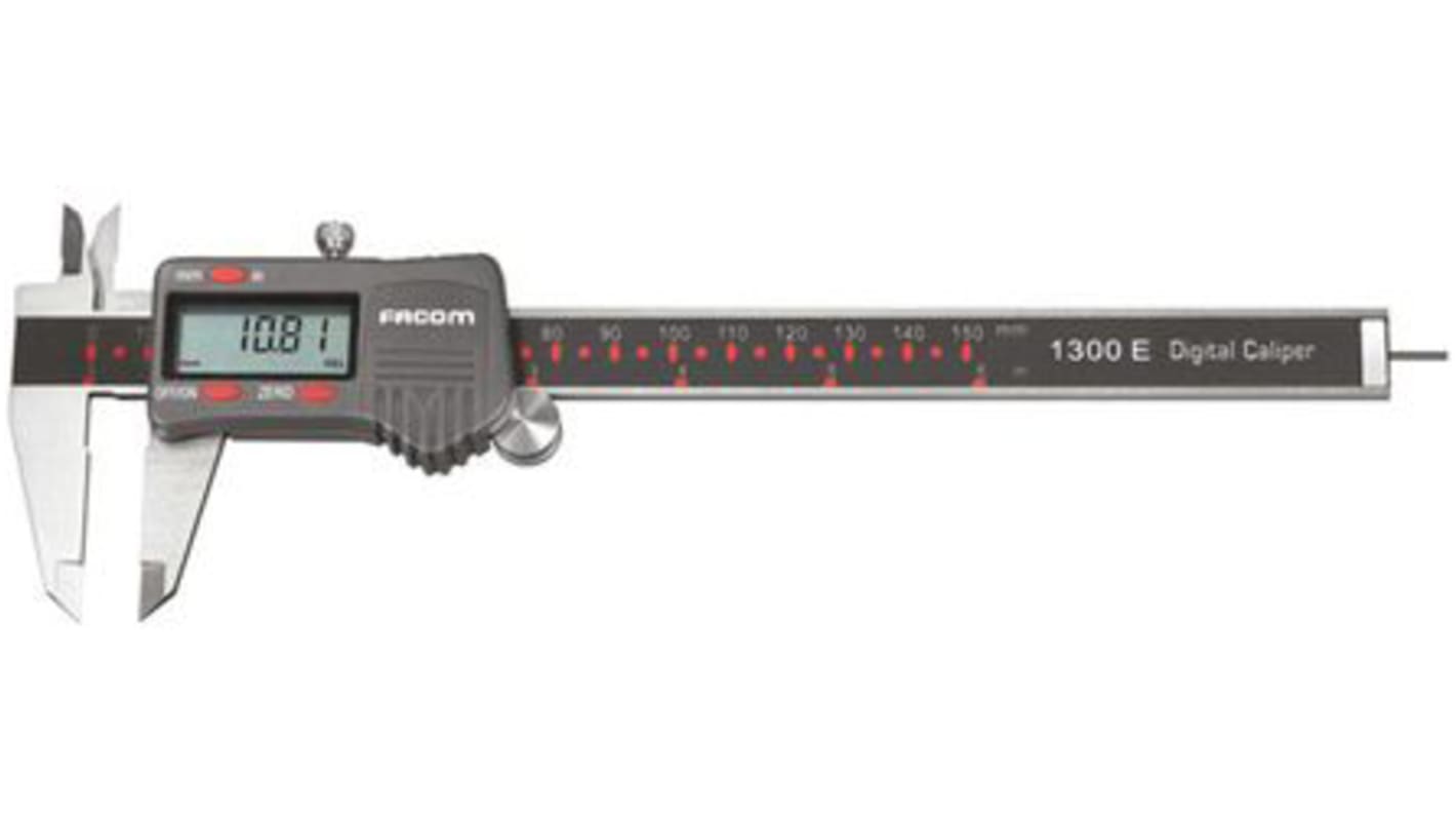 Suwmiarka 150mm z noniuszem Facom Cyfrowe 0,01 mm, z kalibracją ISO