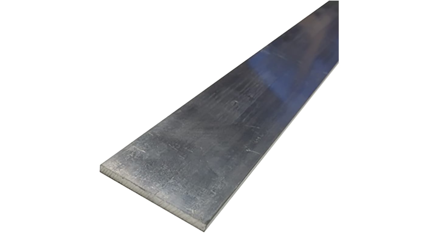 RS PRO Aluminium Flat Bar, 25mm W, 12mm H, 1m L