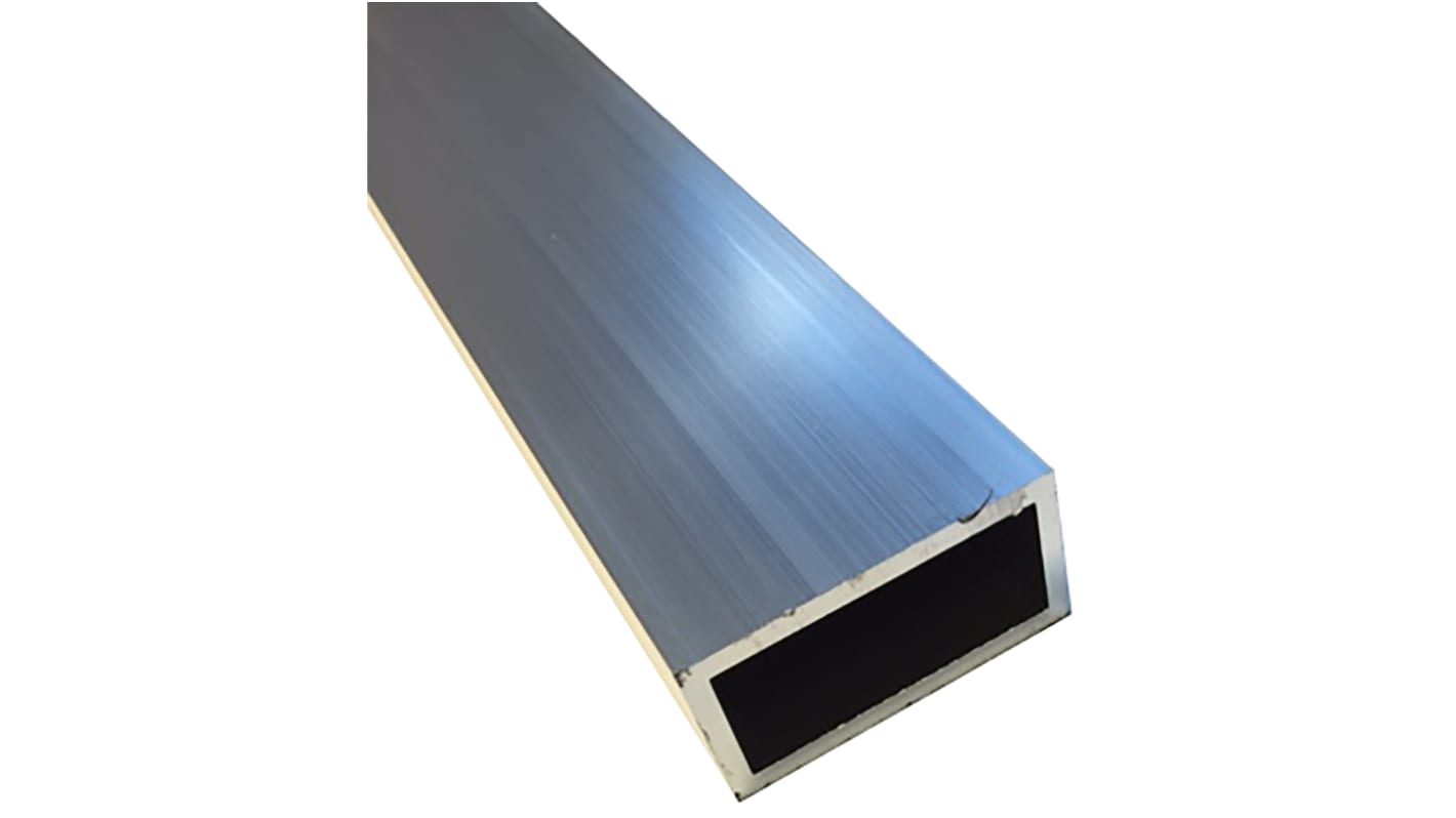 Rectangular Aluminium Metal Tube, 50 x 30mm OD, 44mm ID, 1m L, 30mm W, 50mm H, 3mm Thickness