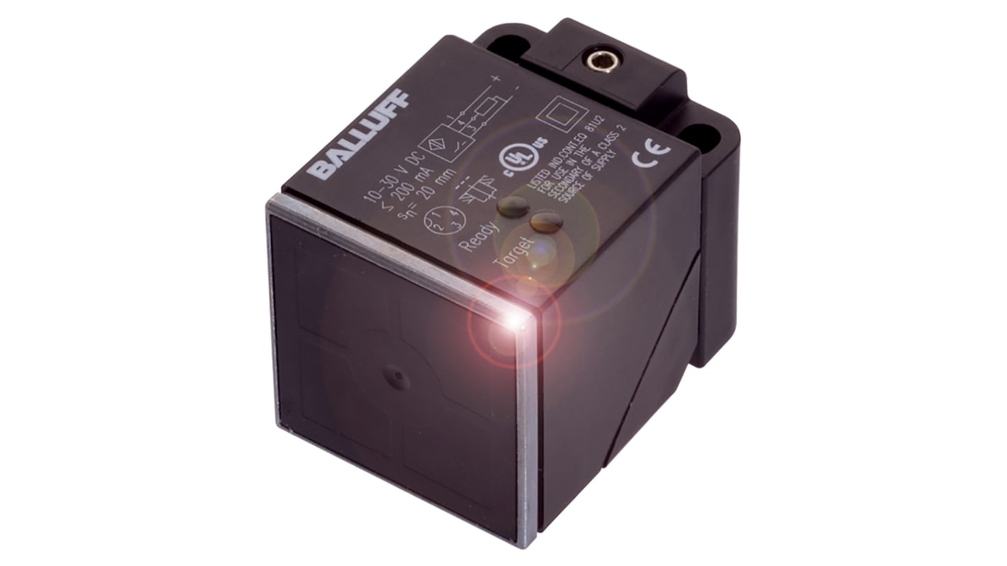 Rs-Online Sensore di prossimità a parallelepipedo BALLUFF M12 rilevamento 20 mm 10 → 30 V c.c