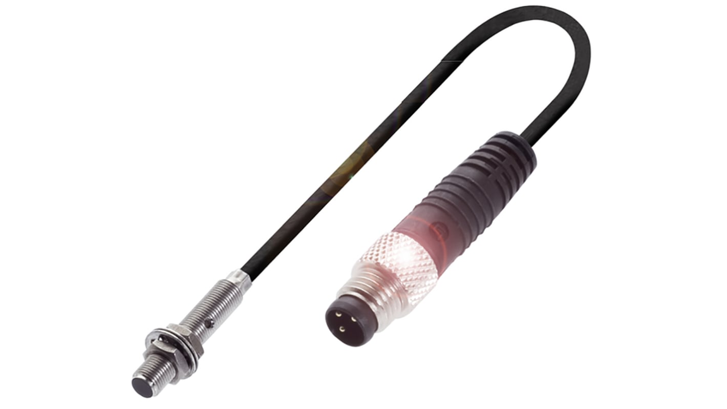 BALLUFF Inductive Barrel-Style Proximity Sensor, M5 x 0.5, 1.5 mm Detection, PNP Output, 10 → 30 V dc, IP67