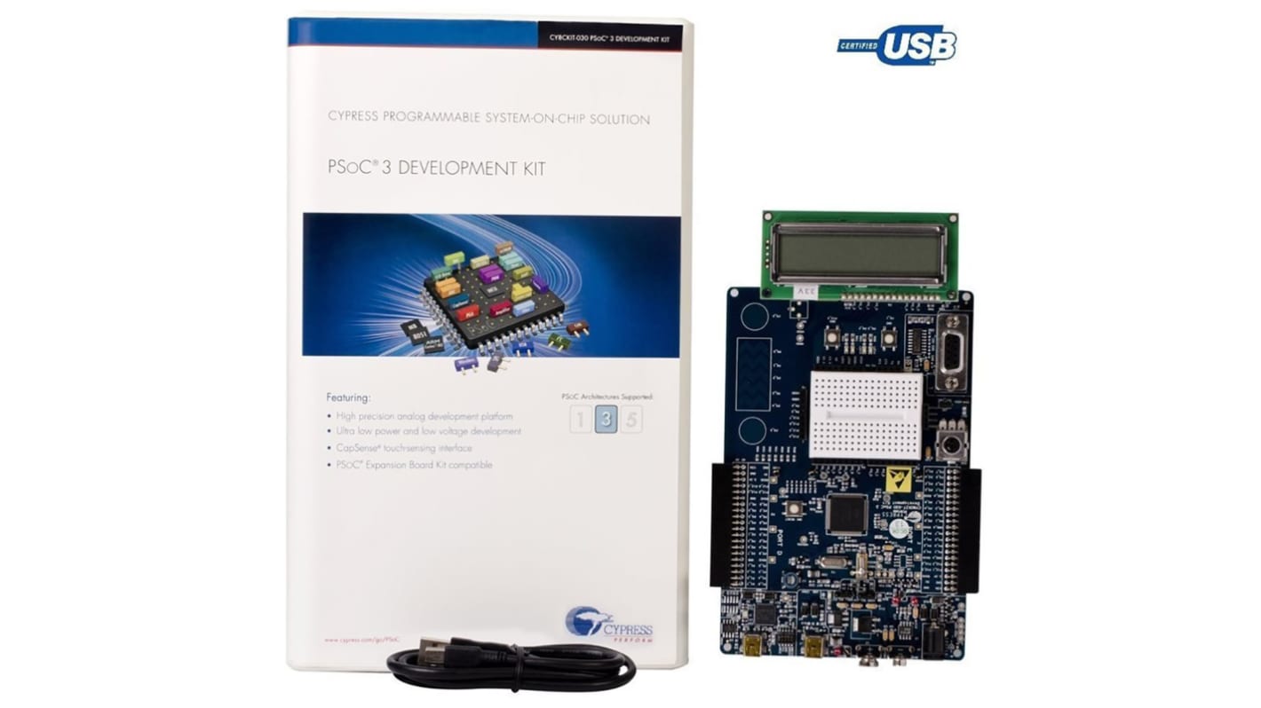 Infineon PSOC™开发套件, CY8C3866AXI-040处理器