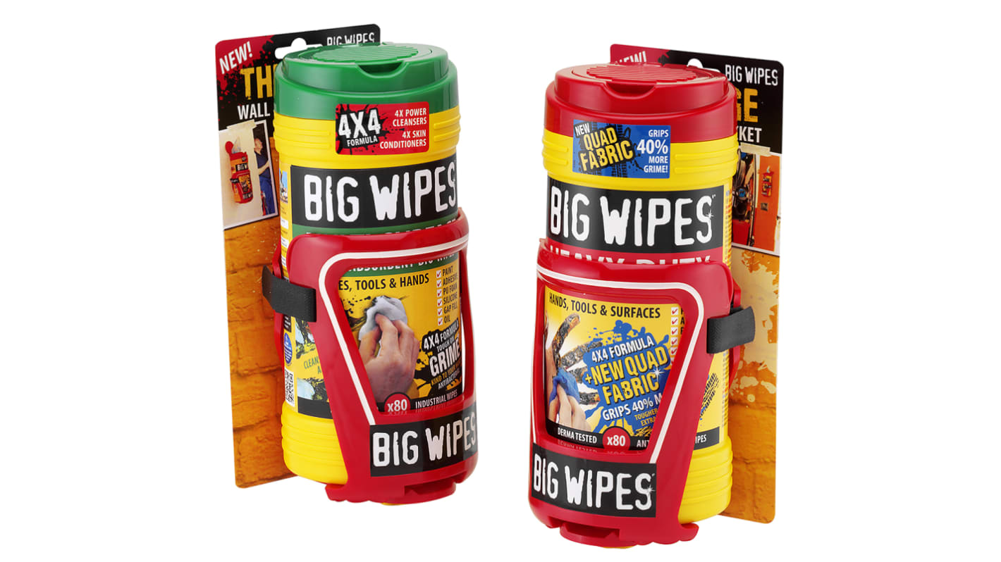 Dávkovač papírových ručníků Polykarbonát, Červená, Nástěnná montáž Big Wipes