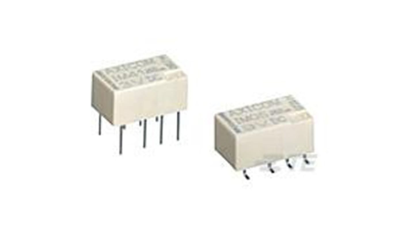 TE Connectivity Surface Mount Latching Signal Relay, 4.5V dc Coil, 2A Switching Current, DPDT