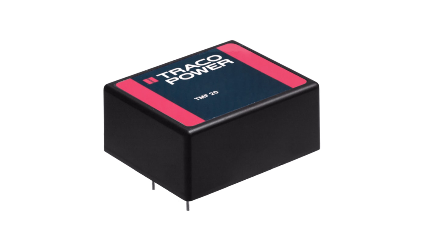 TRACOPOWER Switching Power Supply, TMF 20112, 12V dc, 1.667A, 20W, 1 Output, 120 → 370 V dc, 90 → 264 V