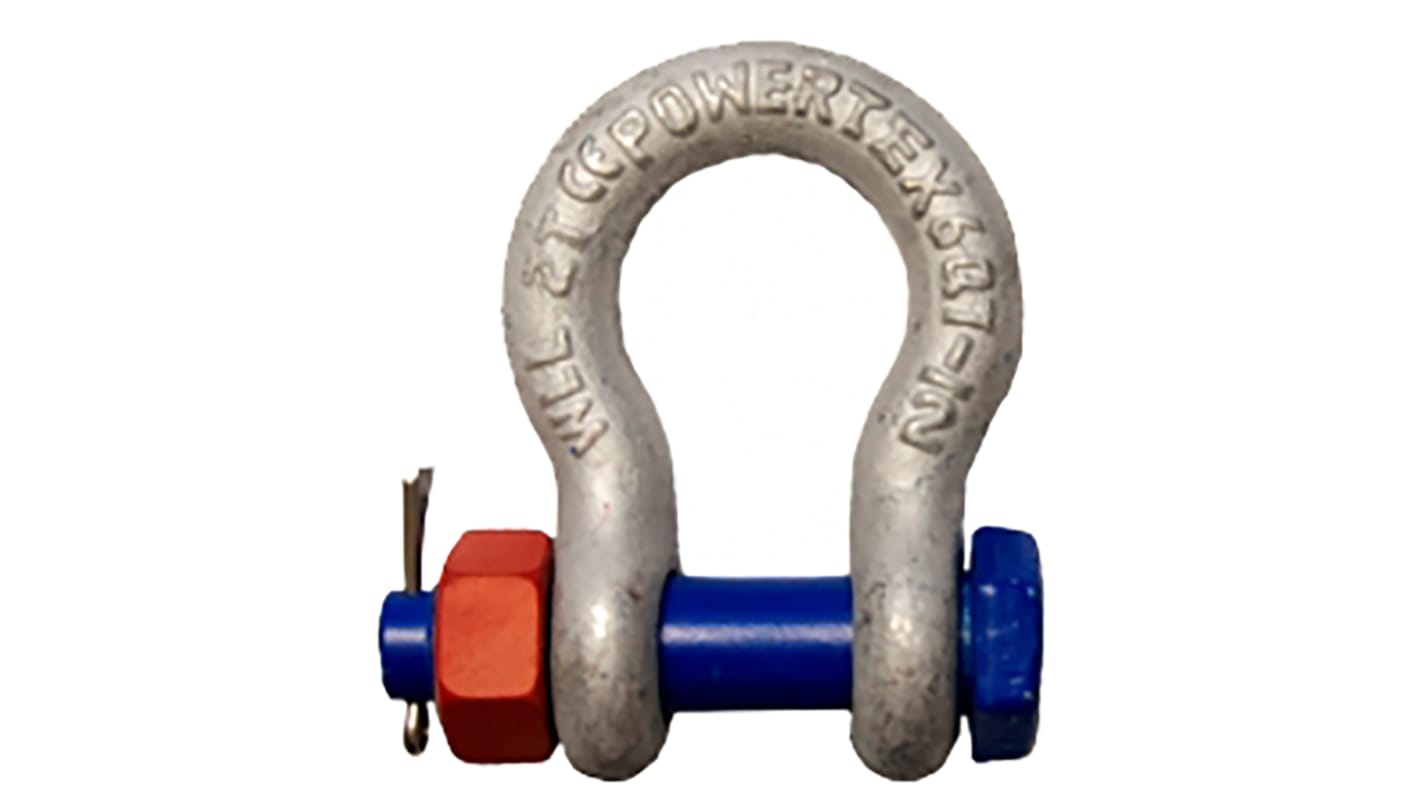 RS PRO Bow Shackle, Alloy Steel, 0.75t