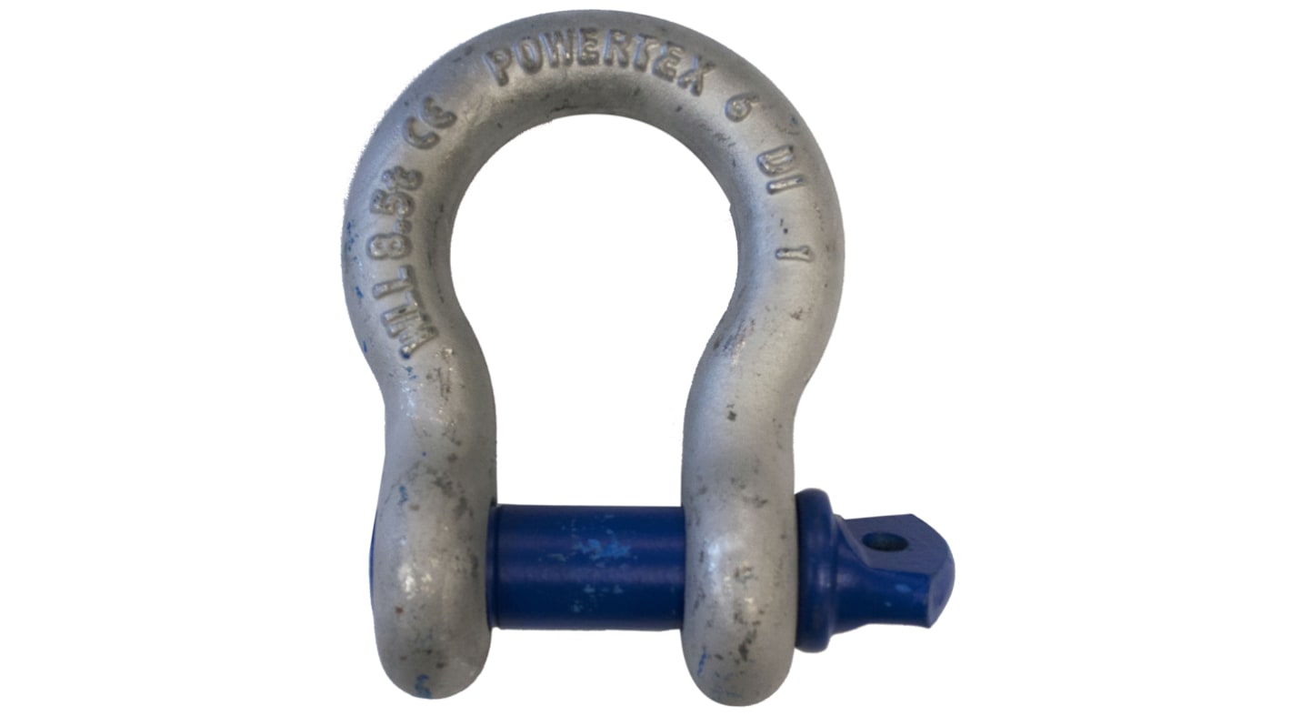RS PRO Sjækkel, Stållegering, Lyresjækkel, Skruebolt, 8.5t, godsdiameter: 27mm