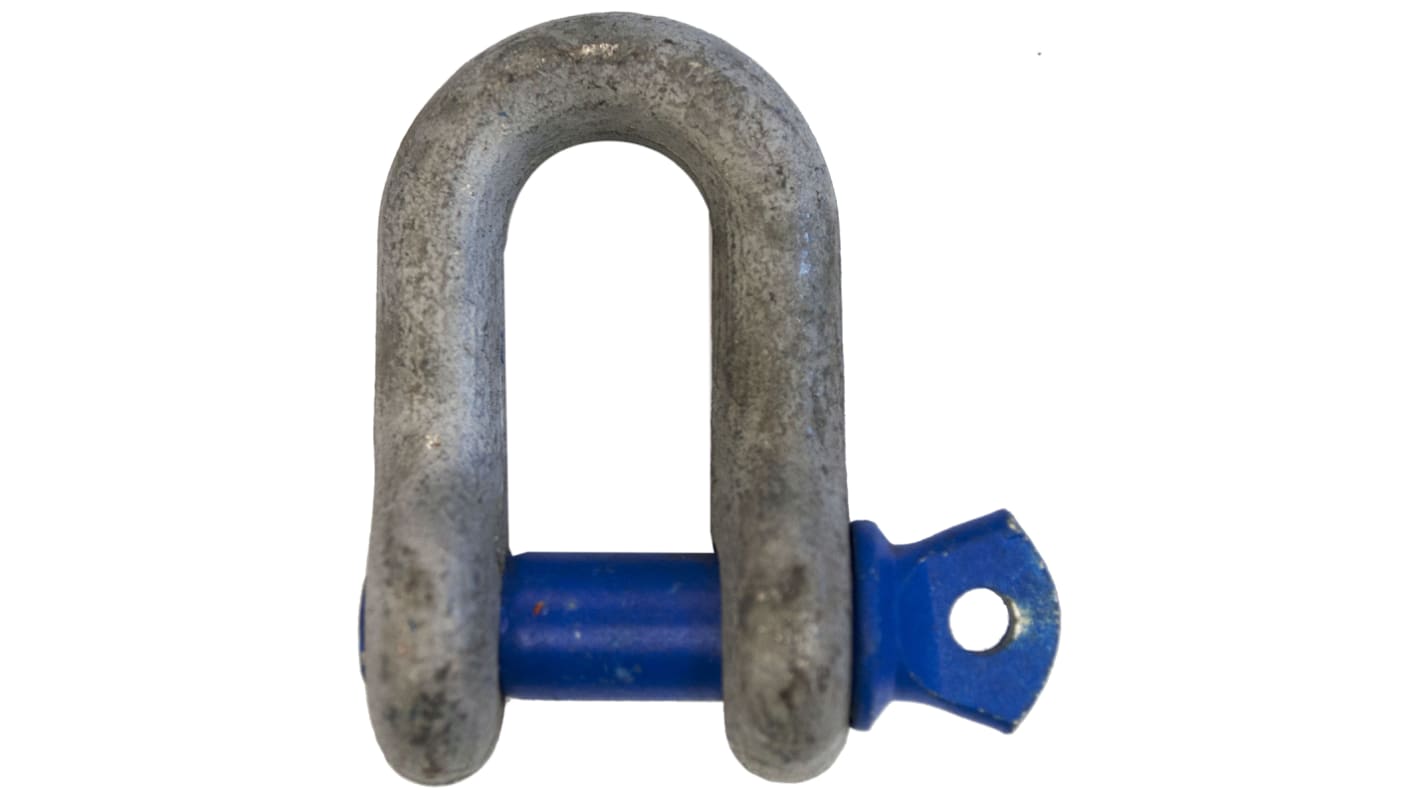 RS PRO Sjækkel, Stållegering, D-sjækkel, Skruebolt, 3.25t, godsdiameter: 16mm