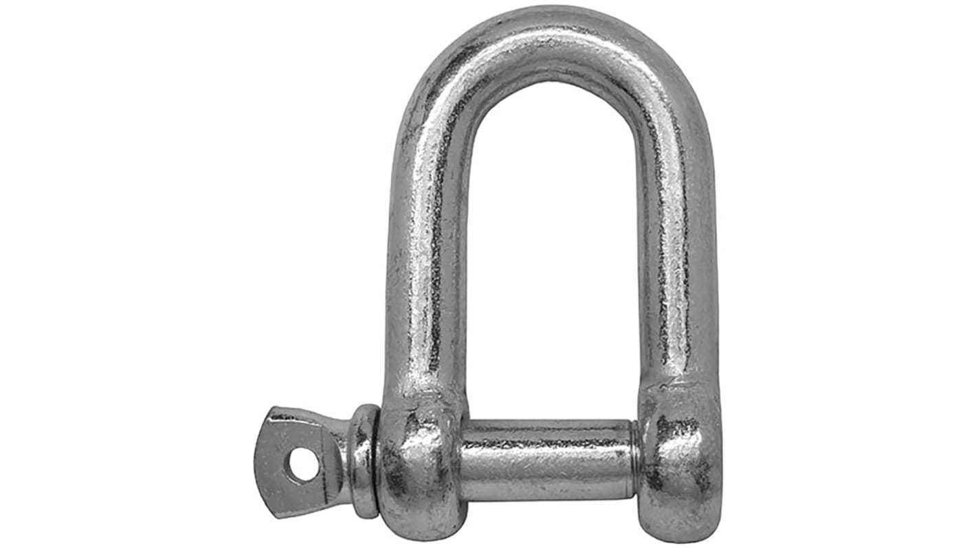 RS PRO 低碳钢D形卸扣, 螺栓销, 横销直径6mm