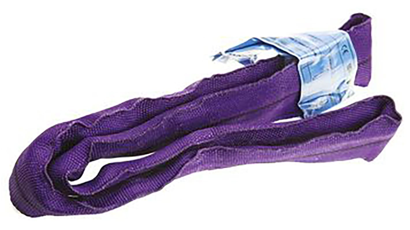 RS PRO 5m Purple Lifting Sling Round, 1t