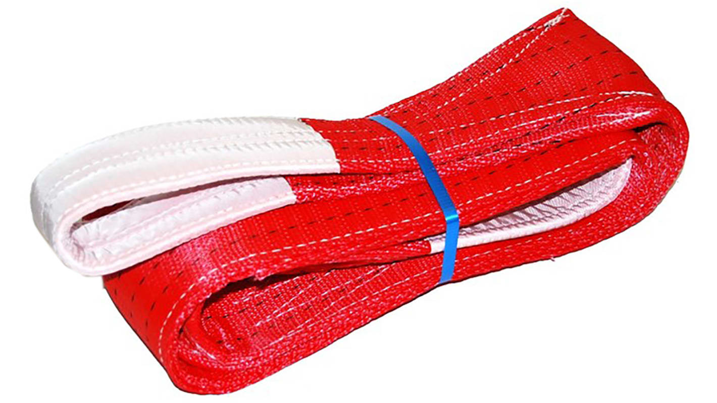 RS PRO 3m Red Lifting Sling Webbing, 5t