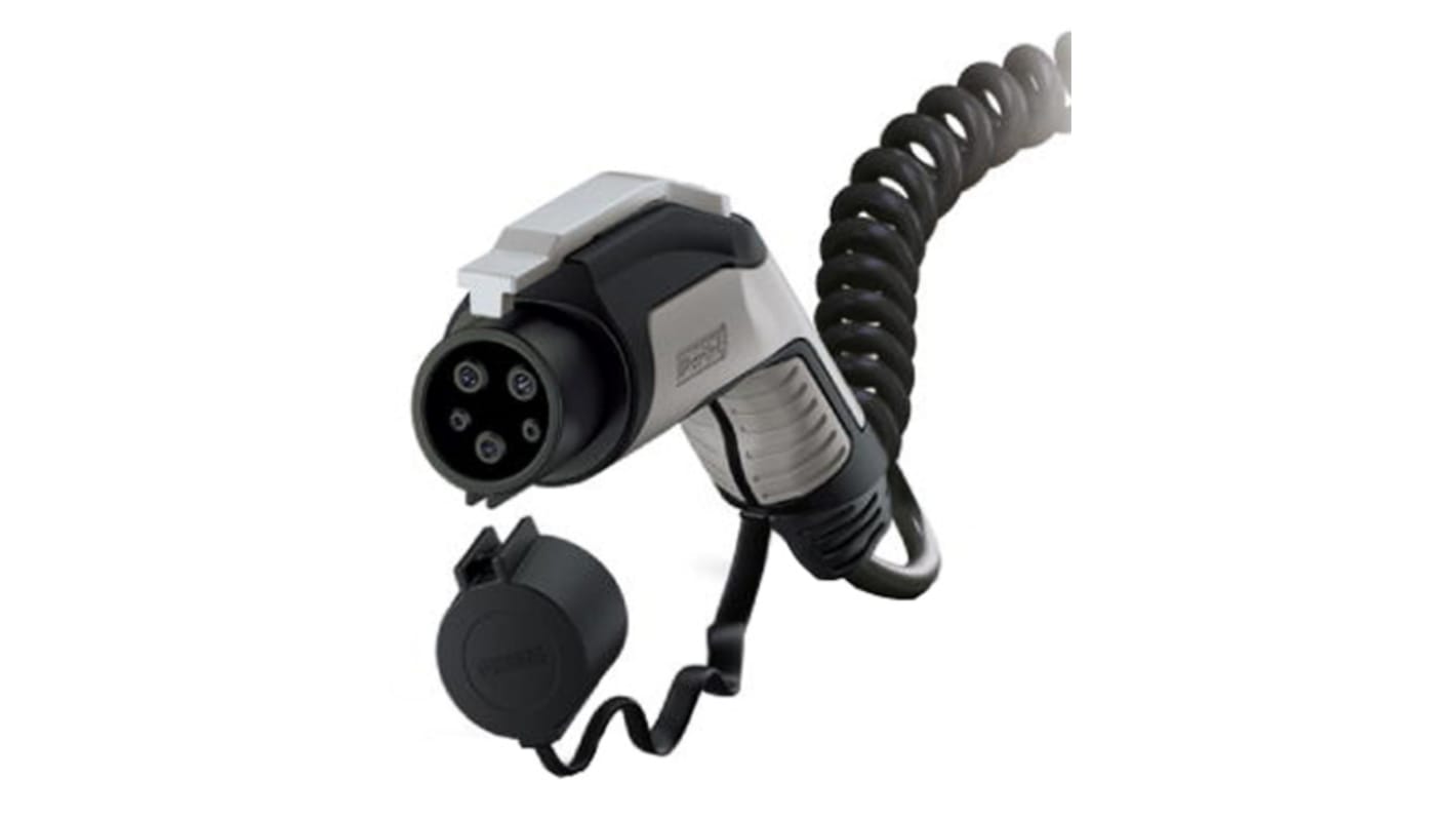 Phoenix Contact 20 A Mode 3, Type 1, EV Charging Cable 4m