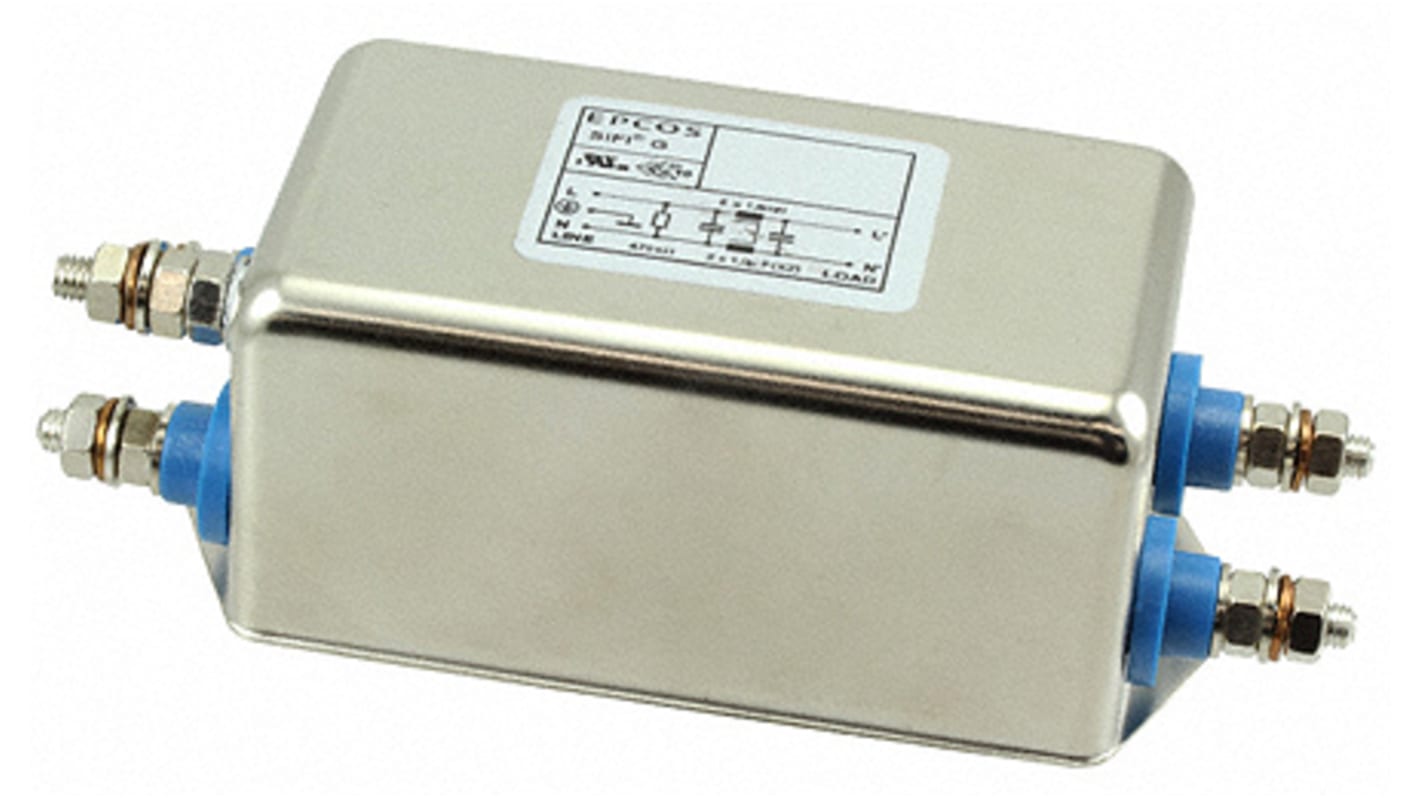 EPCOS, B84112G 36A 250 V ac/dc 50 → 60Hz, Chassis Mount EMC Filter, Screw, Single Phase
