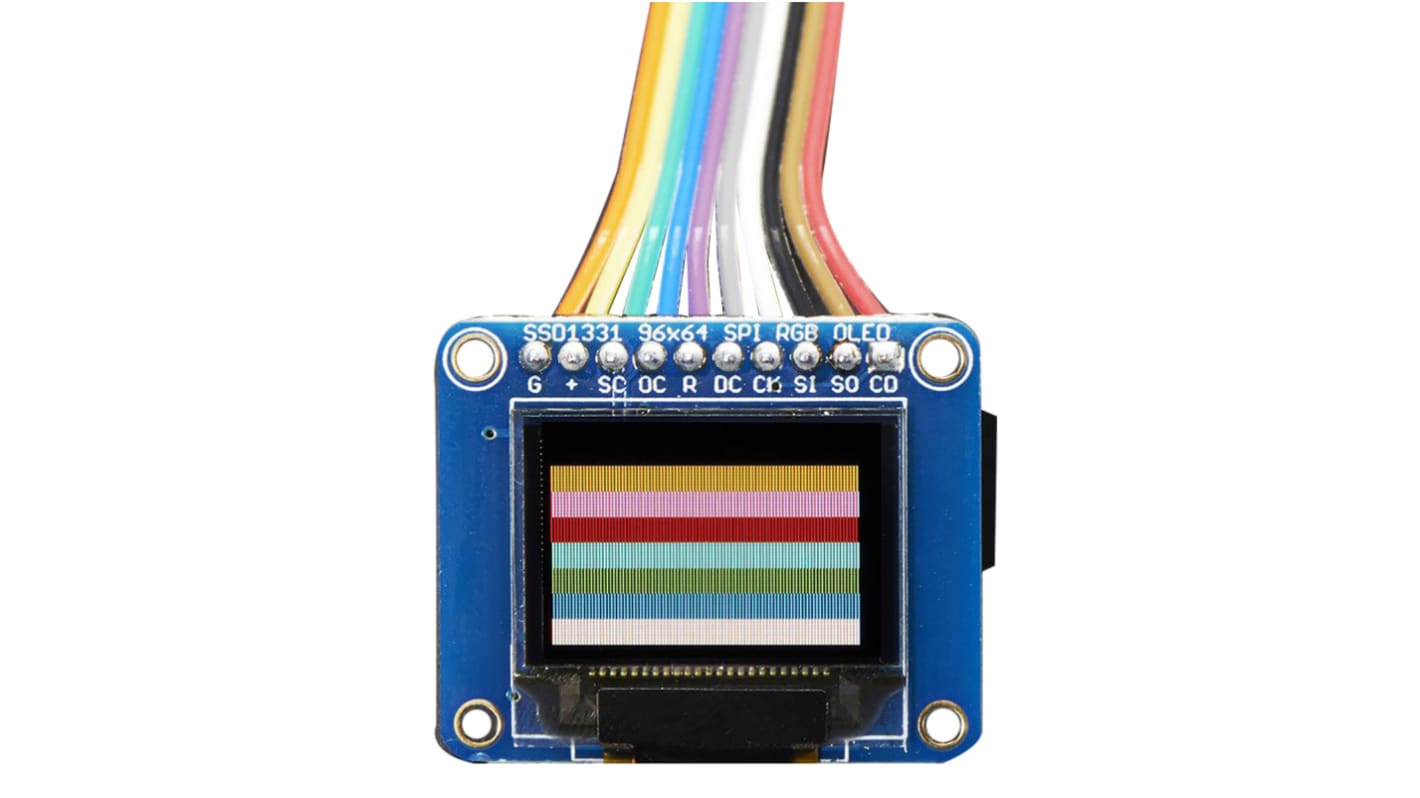 ADAFRUIT INDUSTRIES 0.96inOLED 显示器分路板 显示板, mini color OLED