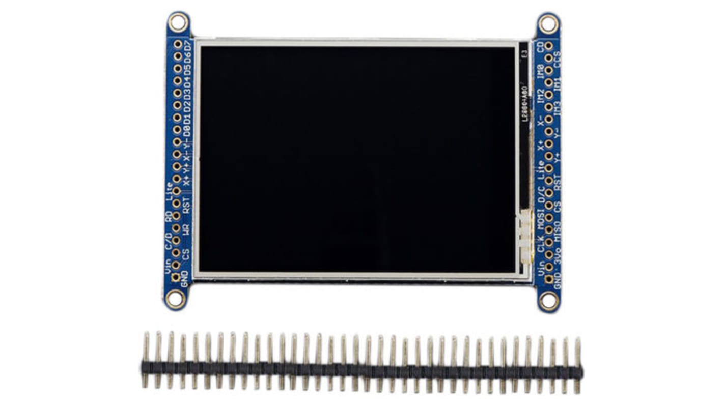 Adafruit 1770, TFT LCD Display 2.8in Resistive Touch Screen Display Module With MicroSD Socket - ILI9341