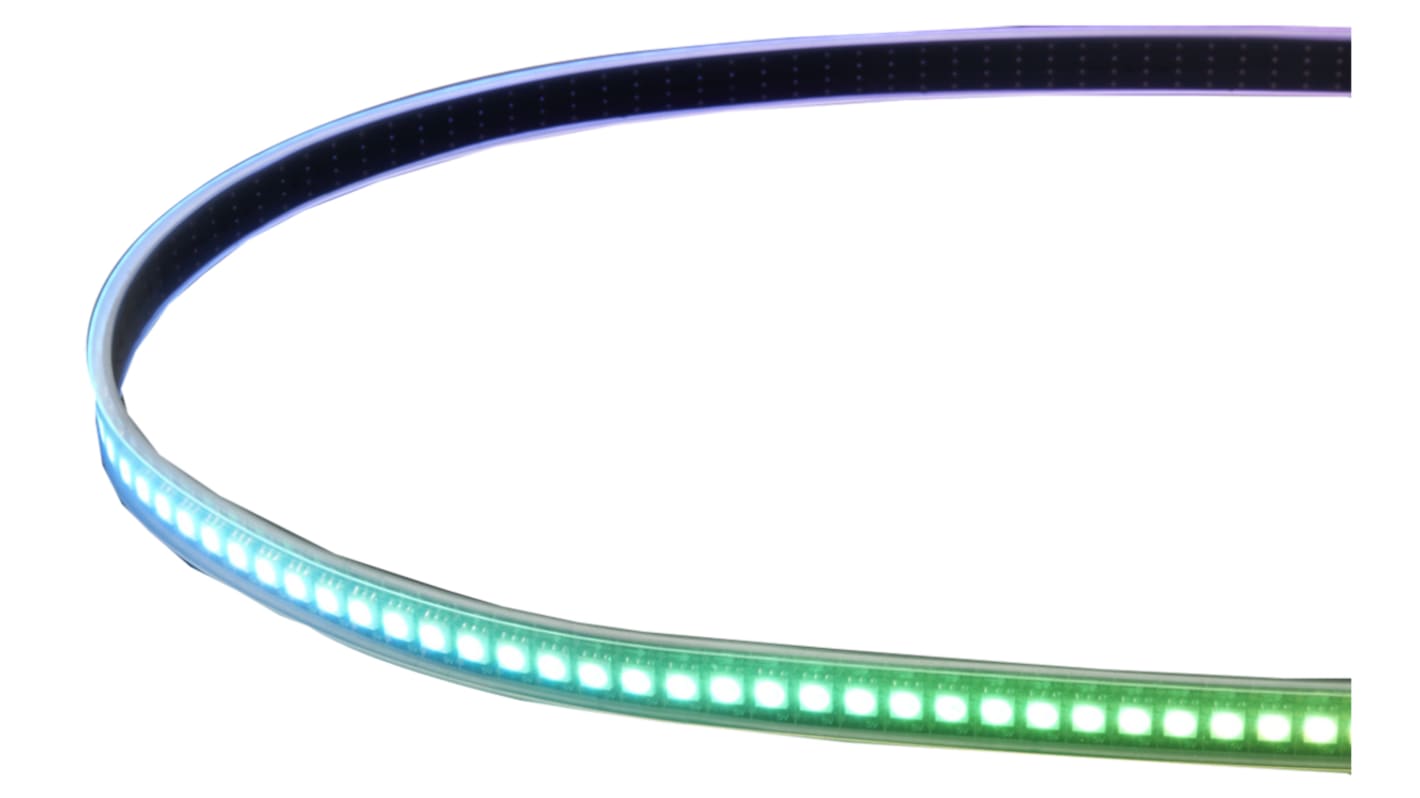 ADAFRUIT INDUSTRIES 5V dc RGB LED Strip Light, 500mm Length