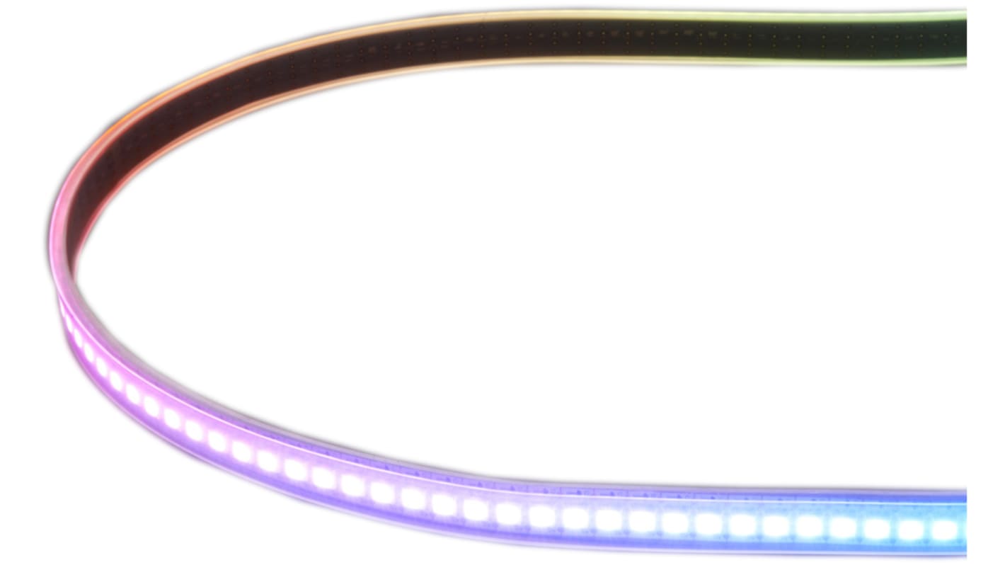 Tira de LED flexible ADAFRUIT INDUSTRIES DotStar, 5V dc, color Azul, Verde, Rojo, tira de 500mm, 144 leds/m