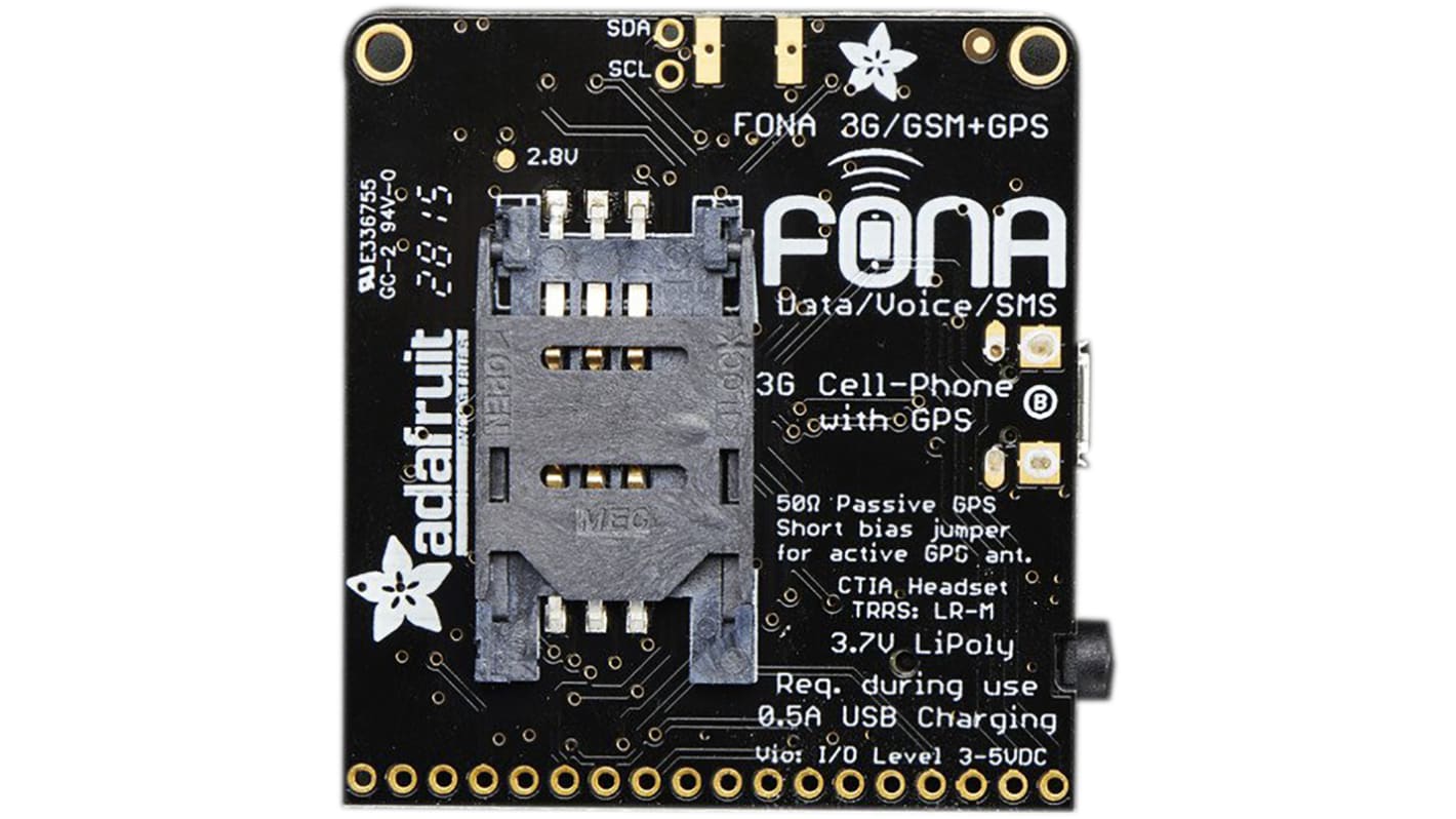 Adafruit FONA 3G GSM Mobile Communication (Cellular) 2691