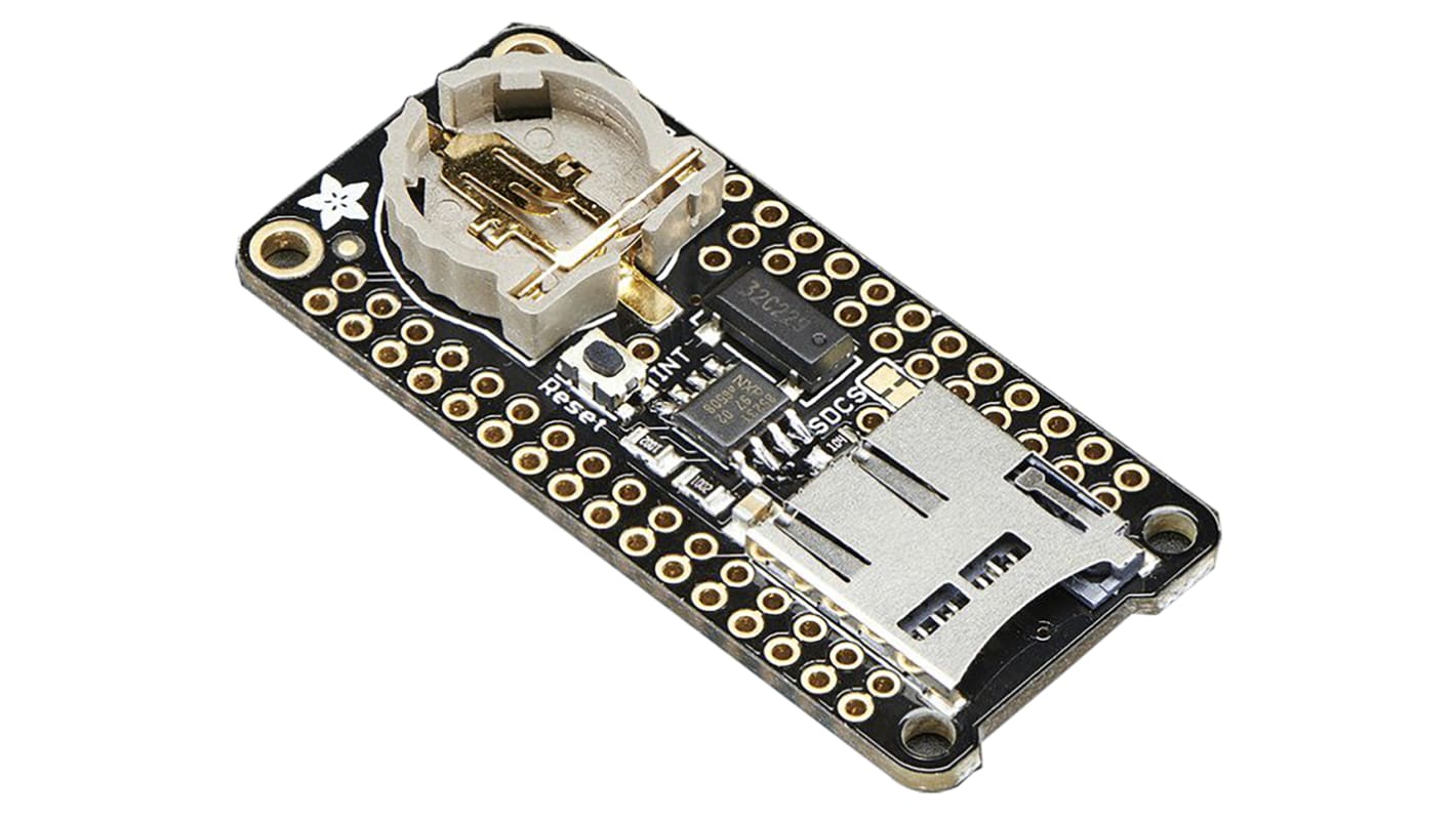 ADAFRUIT INDUSTRIES FeatherWing Datalogger 实时时钟 (RTC)附加板, 使用于Feather 开发板