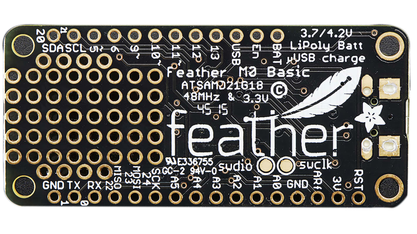 Carte de développement Feather M0 Basic Proto ADAFRUIT INDUSTRIES