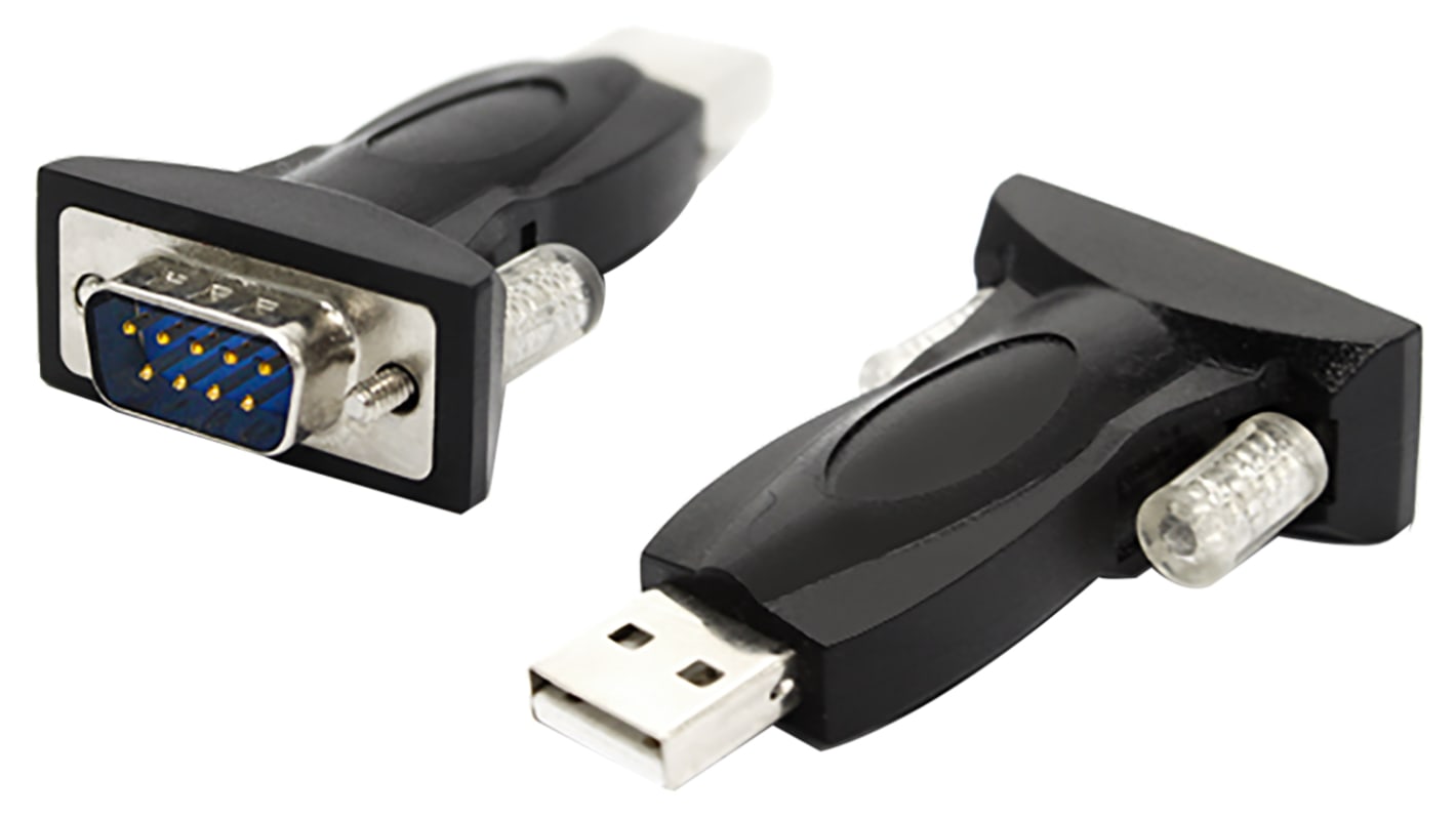 LM Technologies RS232 USB A Male to D-sub, 9 Pin Male Adapter