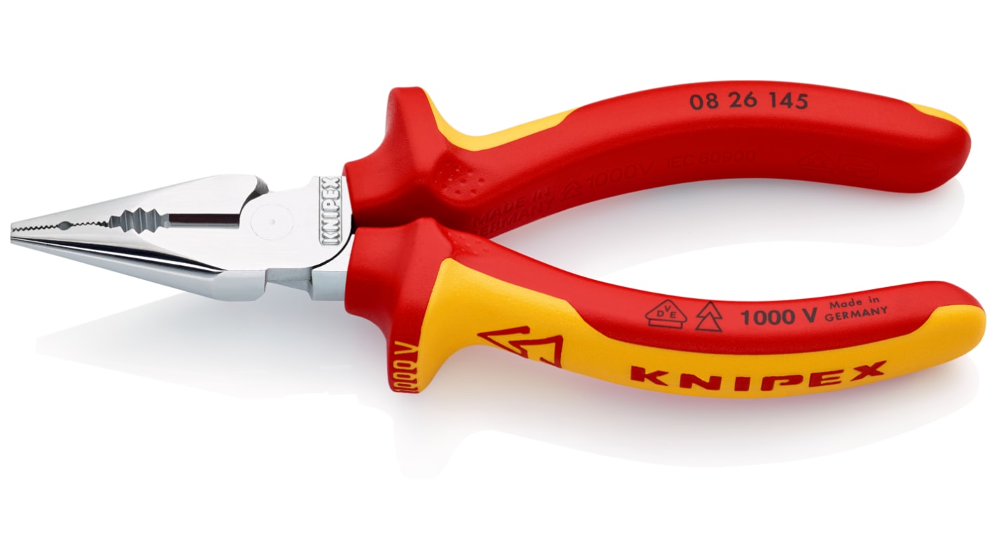 Knipex Combination Pliers, 145 mm Overall, Straight Tip, VDE/1000V