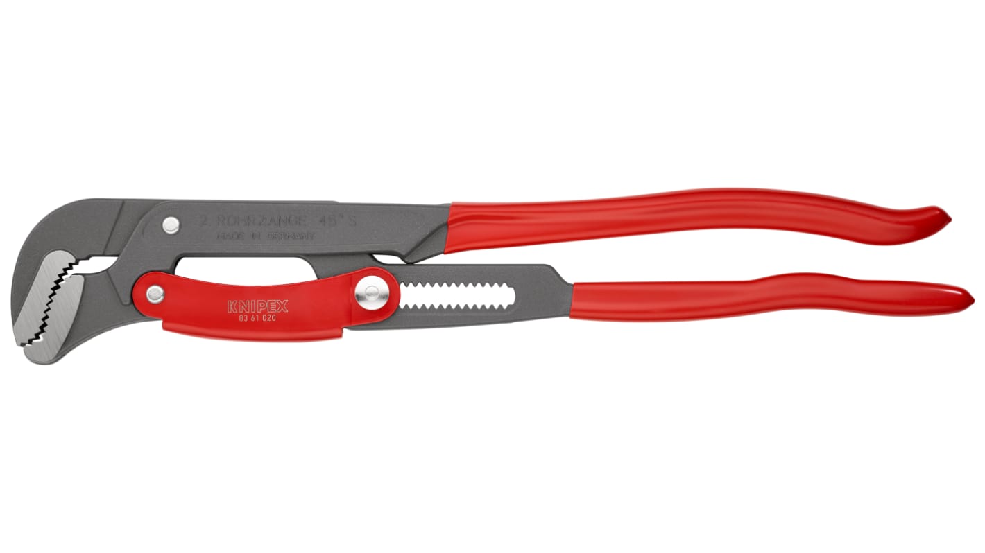 Knipex Schraubenschlüssel Rohrzange , Metall Griff, Backenweite 70mm, / Länge 560 mm